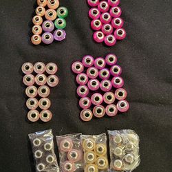 Lot Of 81 Sterling 925 Charm Beads In Assorted Colors