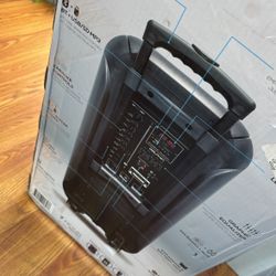 Dolphin SP-2120RBT Dual 12" Party Speakers - Portable & Rechargeable Sound with Microphone, Bluetooth, USB, Hi-Fi Amp, Powerful Bass, 5-Band Equalizer