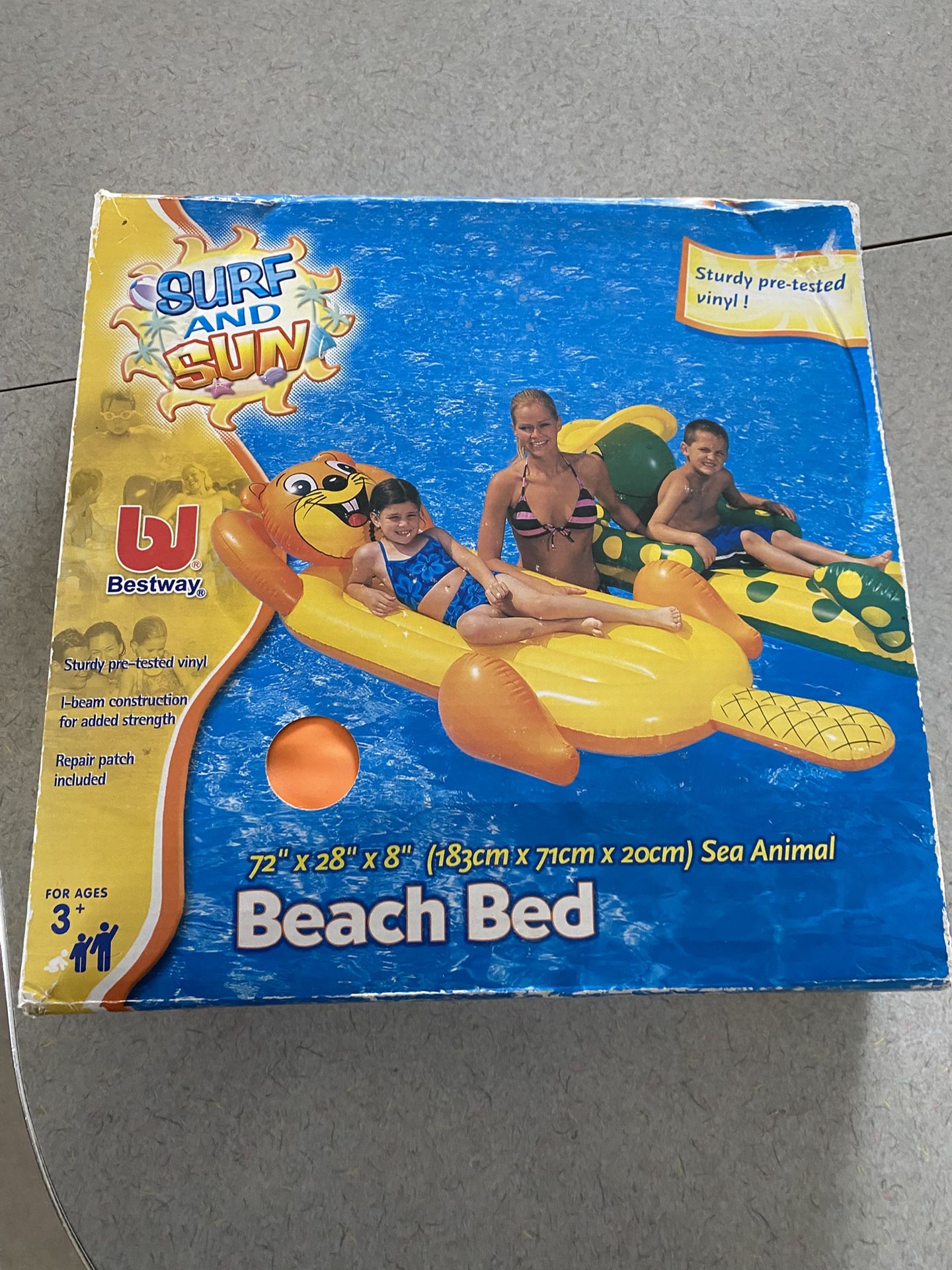 Nib Surf And Sun Inflatable Sea Animal Beach Bed