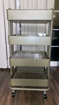 4-Tier Metal Rolling Storage Cart