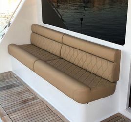 Seat upholstery for boats