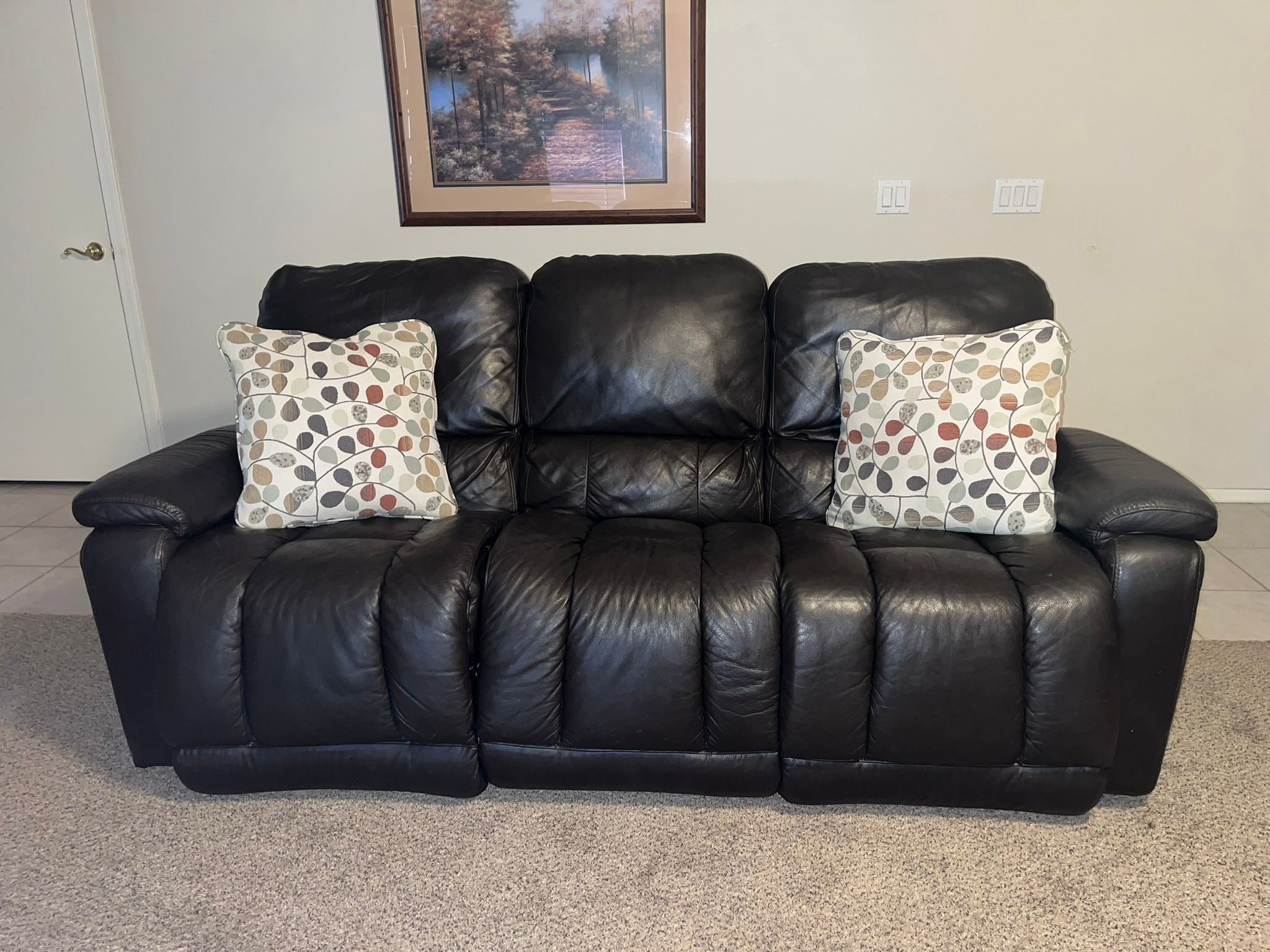 Couch and loveseat (leather) Recliner