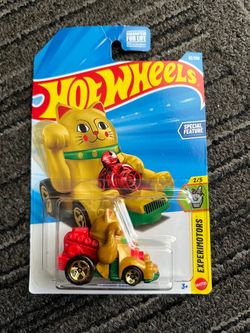 Hot Wheels Gold Feline Lucky – Brand New | Experimotors