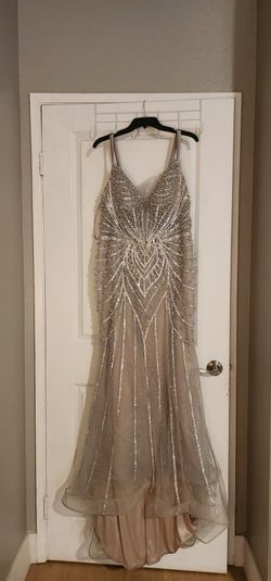 Womens Beaded Formal Gown