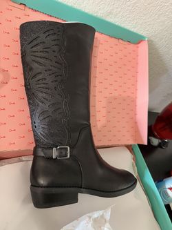 Copper Key “Moira” Black Boots – Size 5