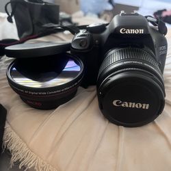 Canon Camera EOS550D + HD lens + case