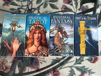 Boxes opened and perfect condition Tarot  card decks