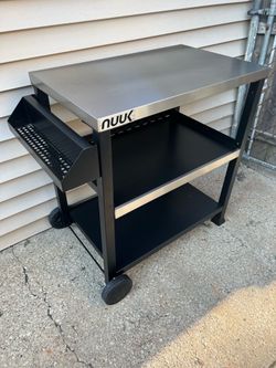 Outdoor grill cart with wheels Heavy duty