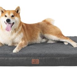Dog Bed Large Sized Dog - Orthopedic Waterproof Pet Beds with Removable Washable Cover, Egg Crate Foam Puppy Mat, Suitable for Pet Up to 65 lbs