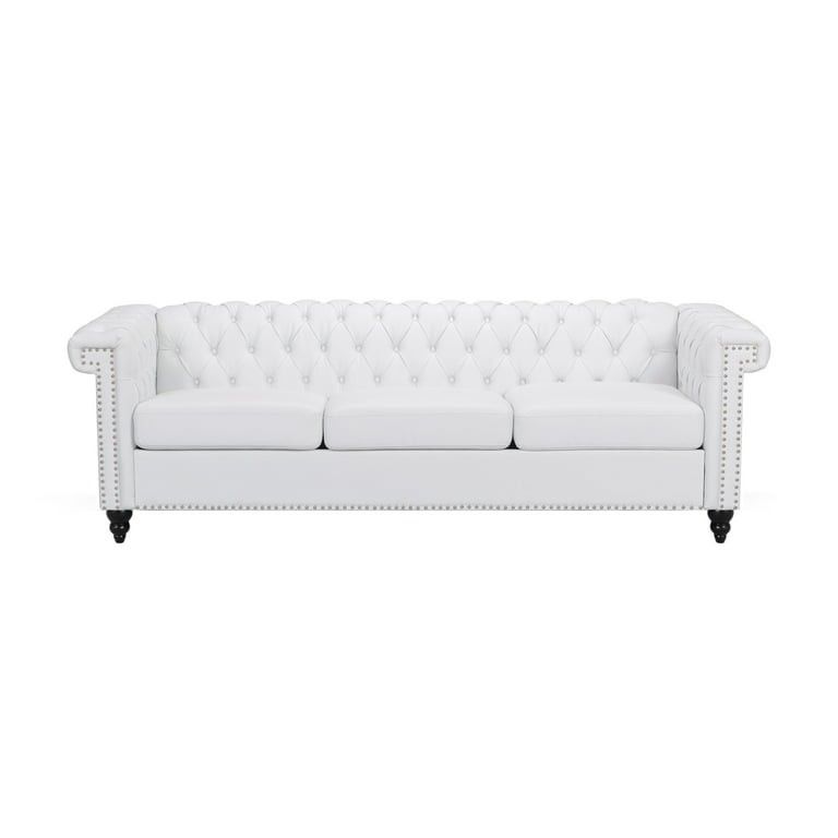 Sofa White
Faux Leather 3 Seater Sofa