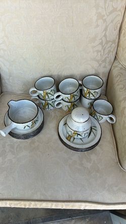 18pc unique glassware set with tropical design
