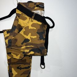Camo Cargo Pants S