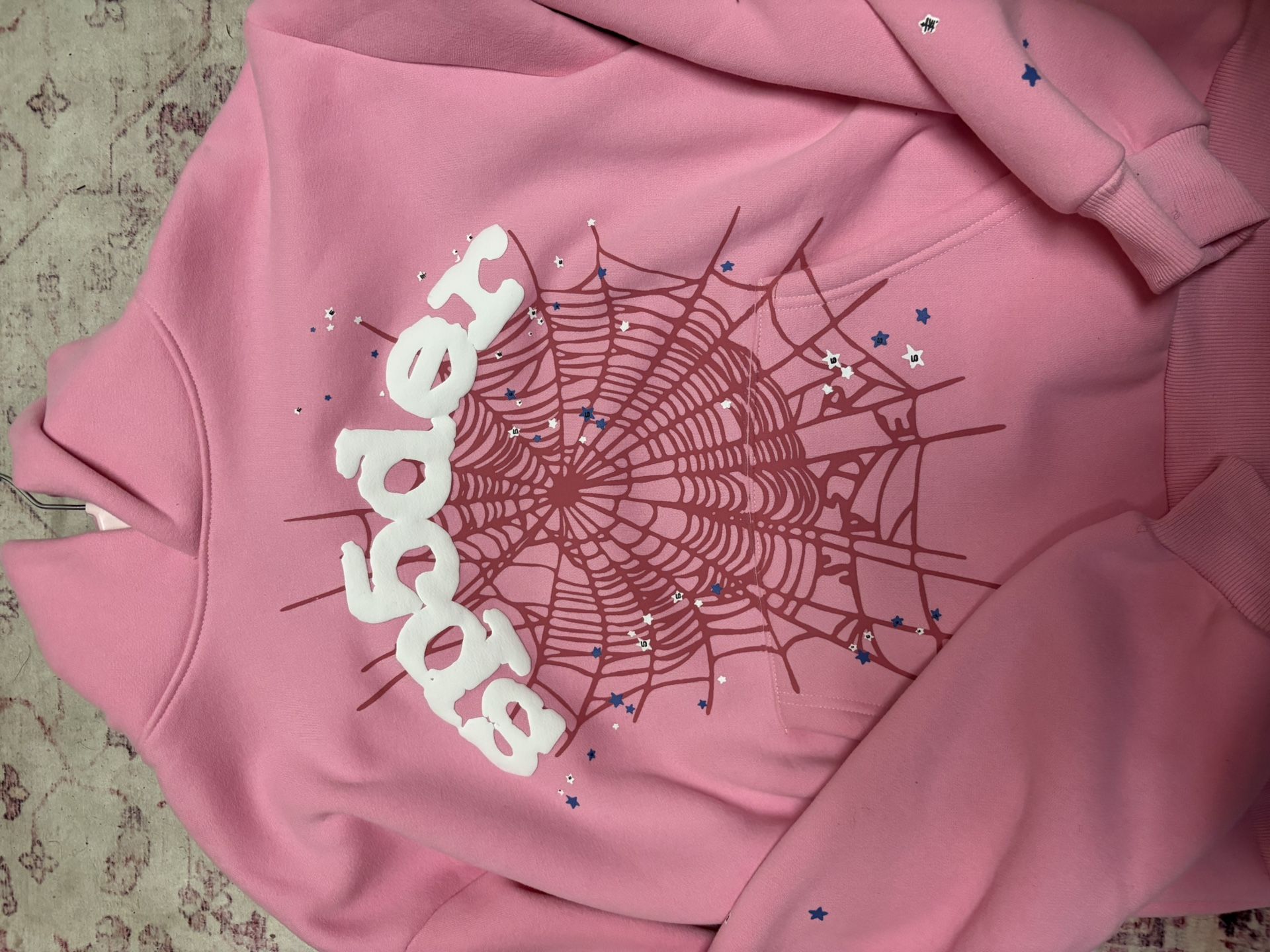 PINK SP5DER HOODIE