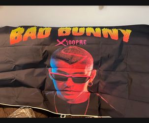 Bad Bunny Large Vinyl Poster And Birthday Party Decorations See Both  Pictures 