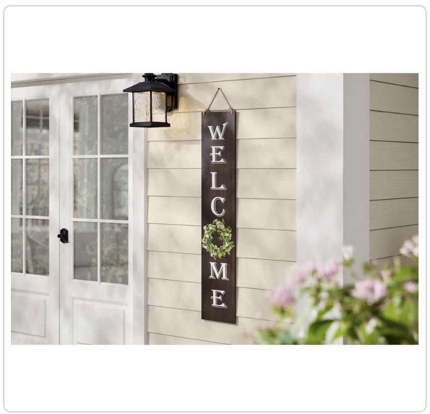 Double Sided Welcome Sign