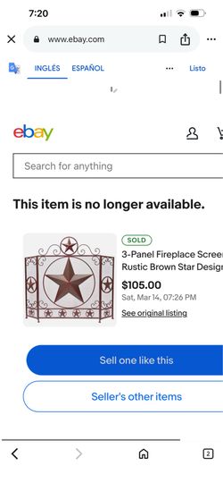 3 -panel  fireplace in like new condition