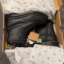 Dr. Martens Black Steel Toe Work Boots