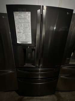 Stainless LG French Door Fridge with WaterDispenser