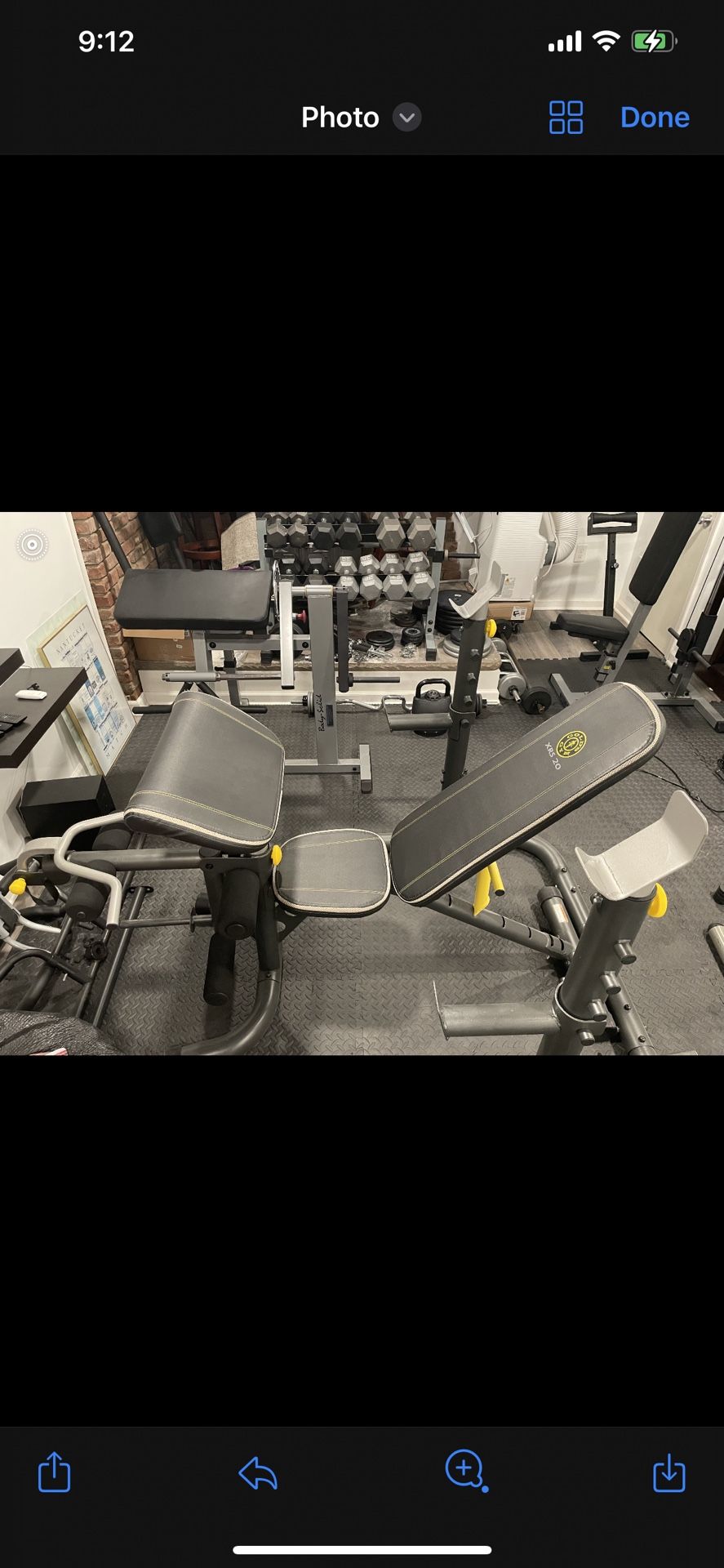 Gold's Gym XRS 20 Adjustable Olympic Workout Bench with Squat Rack, Leg ...