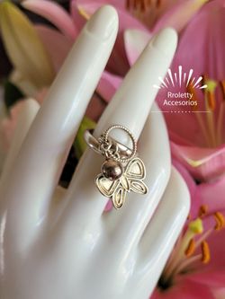 Sterling Silver 925 Ring with little Charms