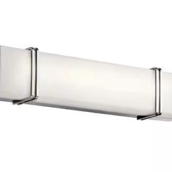 New arrival Impello 24.25 in. Chrome Integrated LED Linear Contemporary Bathroom Vanity Light Bar