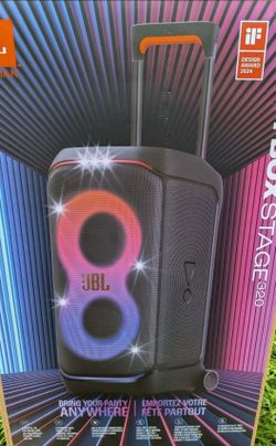 JBL PartyBox Stage 320 Illuminated LED Wireless Bluetooth Speaker - Black