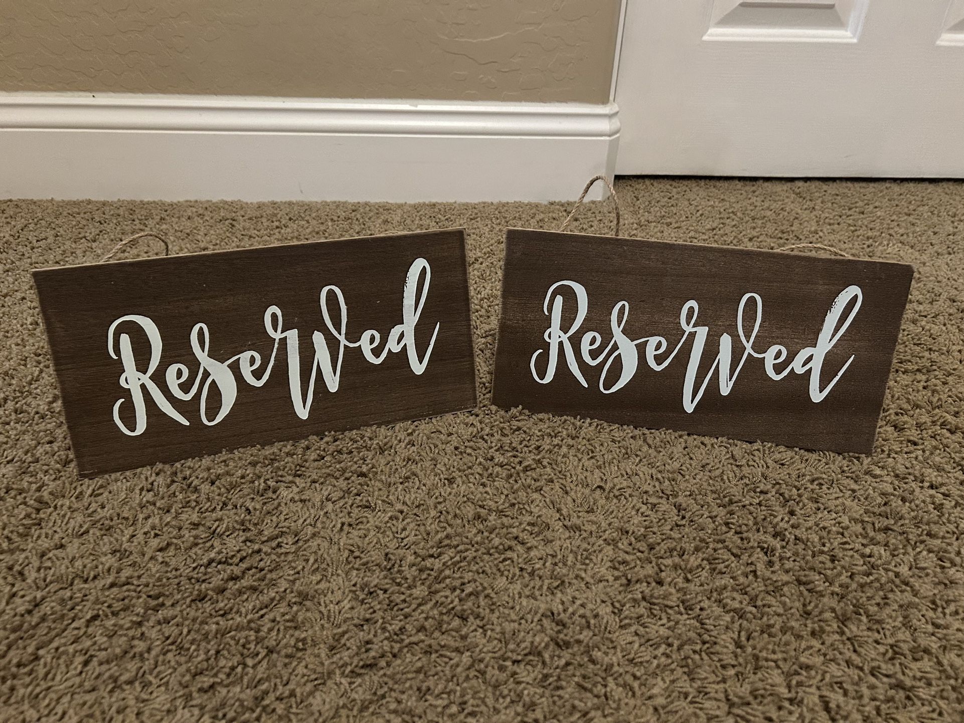 Reserved Signs