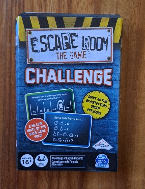 Escape Room: The Game Challenge Cards