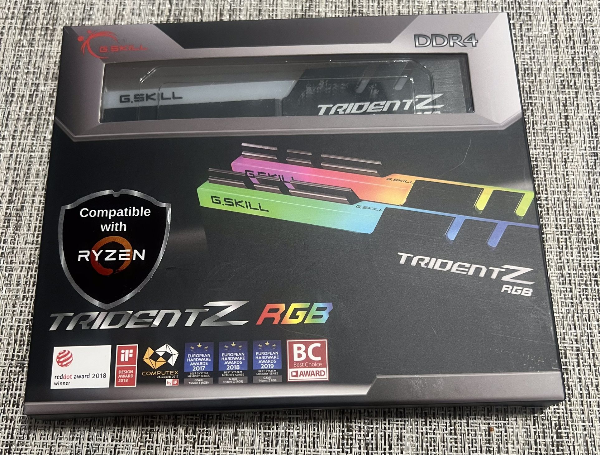 G.Skill Trident Z RGB DDR4 16GB 3600MHz CL 18-22-22-42
