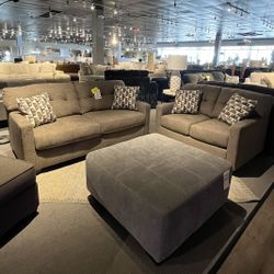 Brown Sofa And Loveseat