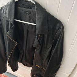 Quinn Faux Leather Black Women’s Jacket 
