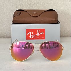 New RayBan Aviator Pink Sunglasses (Mother’s Day Gift Idea)