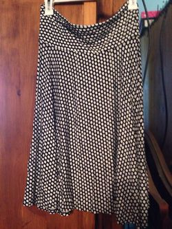 Polka dot flare skirt size S