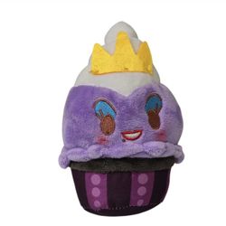 Disney Munchlings Squeeze-A-Munch Lavender Ice Cream Sundae Ursula Mini Plush 4"