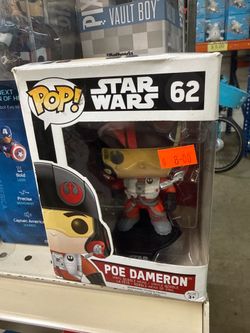 Funko Pop Star Wars Poe Dameron #62 Vinyl Bobble-Head Figure