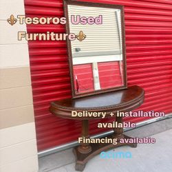 Entry table & mirror