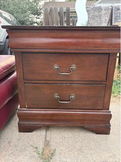 Cherry wood nightstand