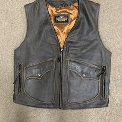 Harley Davidson Distressed Vest & I