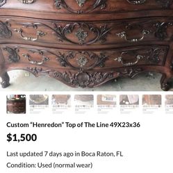 "Henredone" Custom Vanity & French Gold Sink
