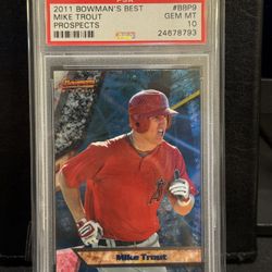 2011 Bowman’s Best Mike Trout Prospect PSA 10 