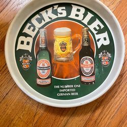 Beck's Bier Metal Serving Tray