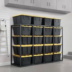 Tote rack for 20 storage bins
