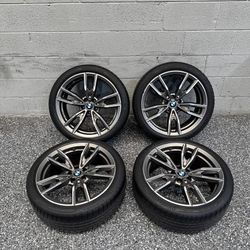 19" OEM BMW 2-3-4 Series Wheels Rims Set of 4 19X8 5x112 + Tires