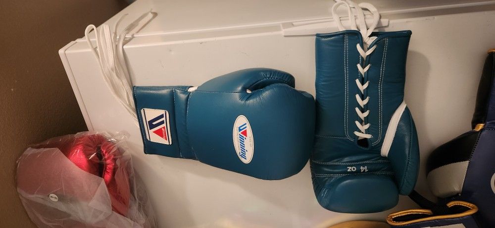 14 Oz Boxing Gloves With Free Hand Wraps