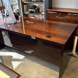 Ultra-Premium Scandinavian Designs Executive Office Set – Desk, Credenza & Dual Filing Cabinets (Like New)