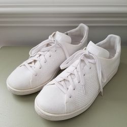 White Knit Adidas Stan Smith (Mens Sz 8, W Sz 9.5)
