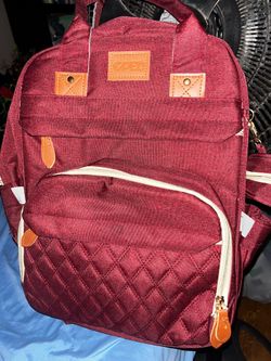 Gped red diaper bag