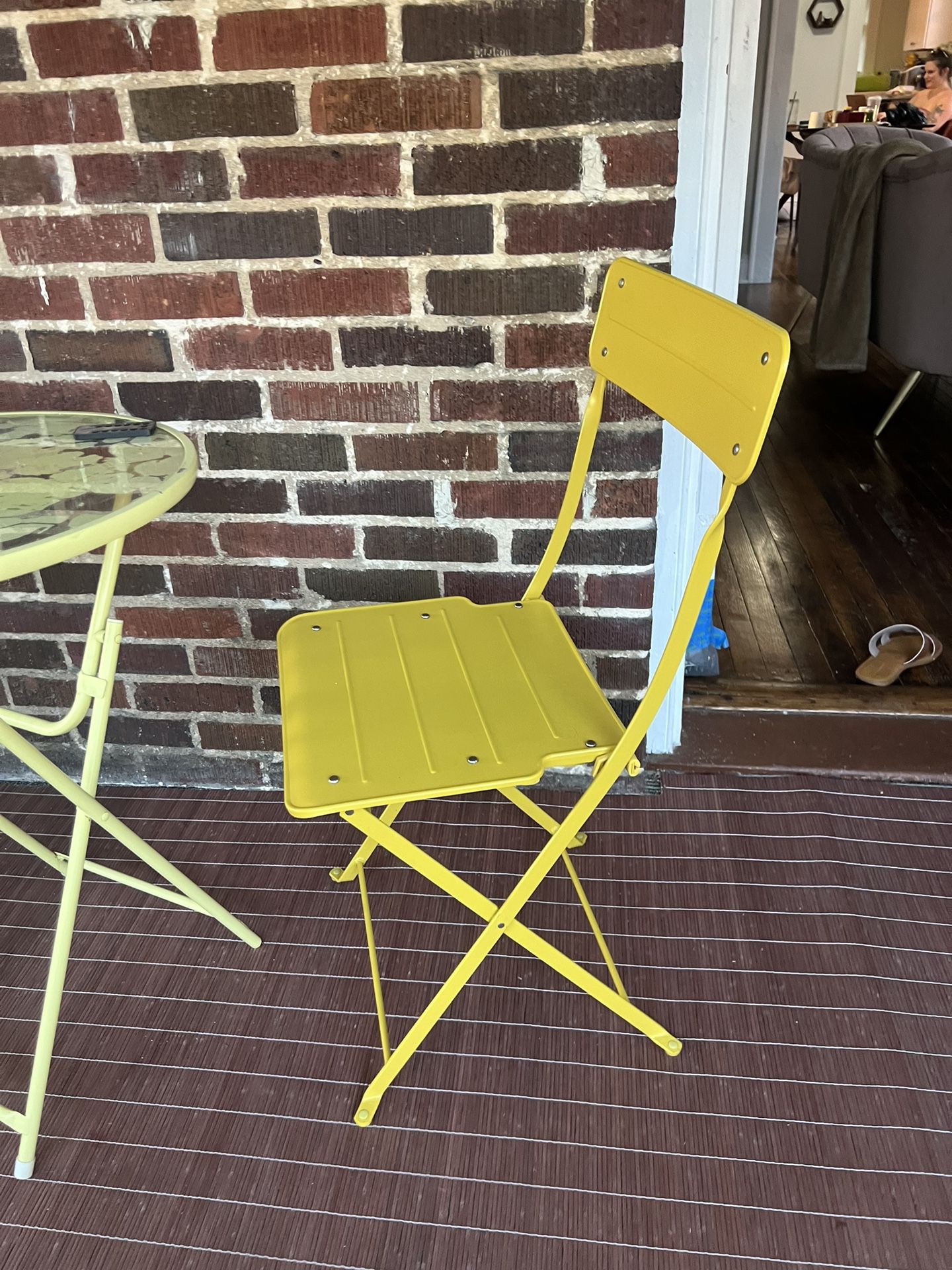 2 IKEA Metal Folding Chairs