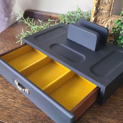 Refinished MCM Men's Valet Box Mid Century Modern