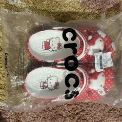 🎀 New Hello Kitty x Crocs Classic Clogs - Red/White - Women’s 8/Men’s 6 🎀